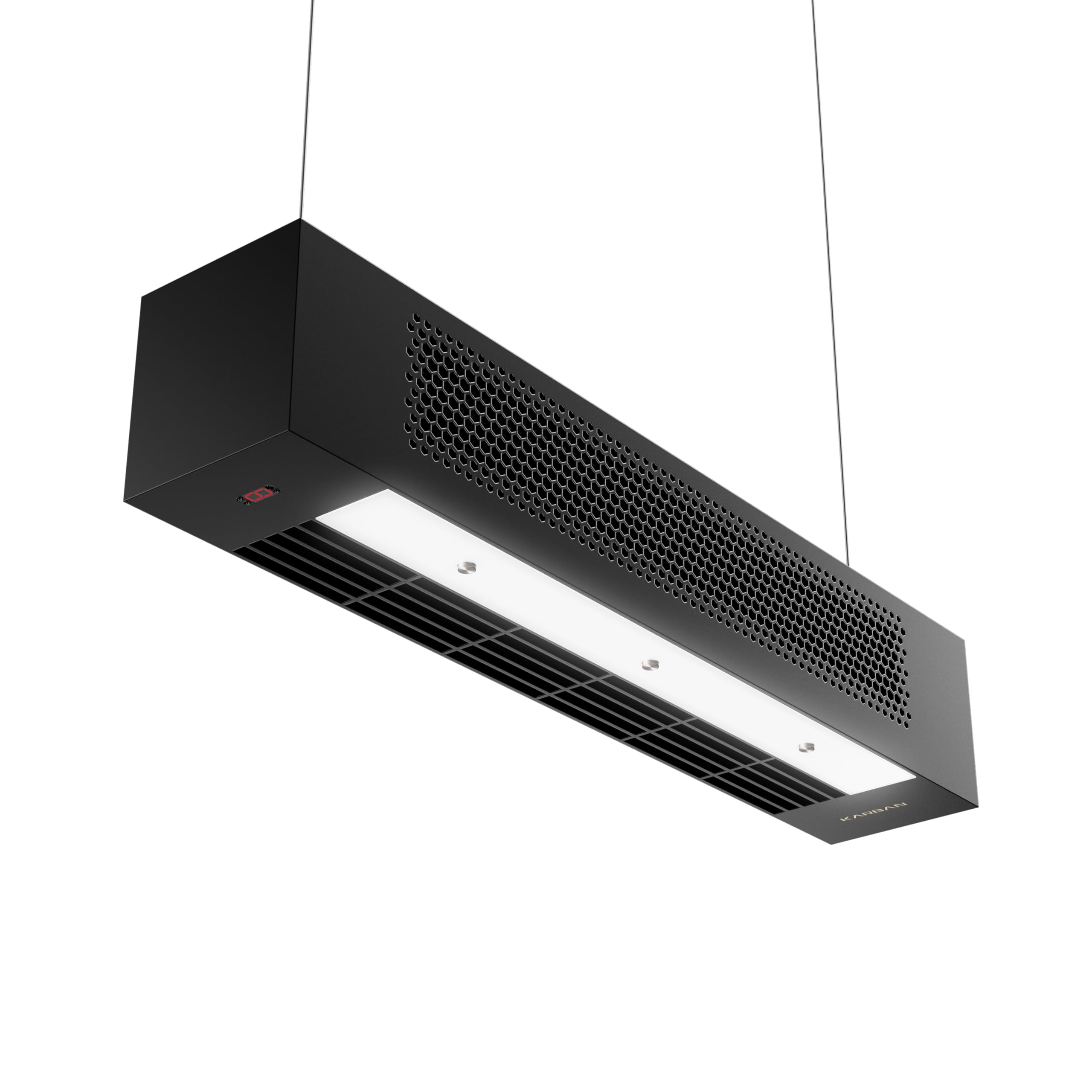 KARBAN Airzone Pure Smart Bladeless ceiling Fan & Air Purifier & Light – BLDC Fan | Real-Time AQI, App + Google/Alexa, Energy-Efficient, remote control (Black AZL, White LED)