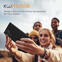 Vista 7 de kwmobile Funda compatible con Galaxy S23 Ultra - Funda de silicona TPU - Funciona con carga inalámbrica - Negro
