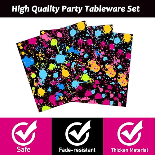 Miniatura 10 de 96 piezas de platos de papel y servilletas para escalada en roca y suministros de vajilla desechables para fiestas de escalada, platos de postre