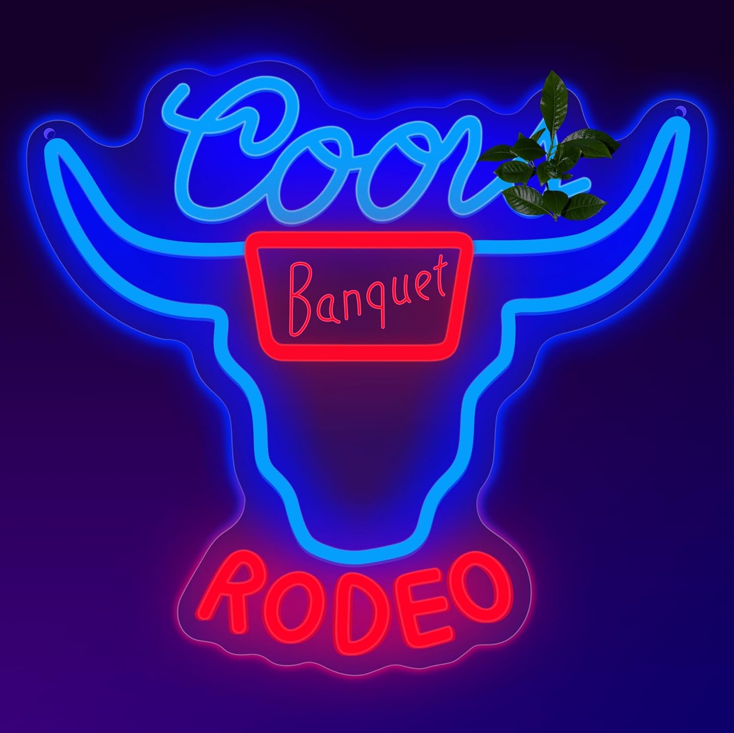 Western Decor Beer Neon Sign - 10 Brightness Adjustments Usb Powered, Neon Beer Signs, Sign Beer, Bar Club Bull Led Wall Decor, Cow Skull Light, White Red