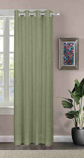 THE LINEN COMPANY Canvas Cotton Door Curtains with Steel Eyelet for Living Room/Dining Hall/Hotel/Farm House 1 Pcs Set (4....