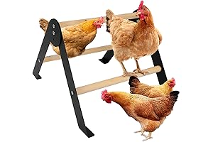 Wooden Chicken Roosting Bars, Training Coop Entertainment