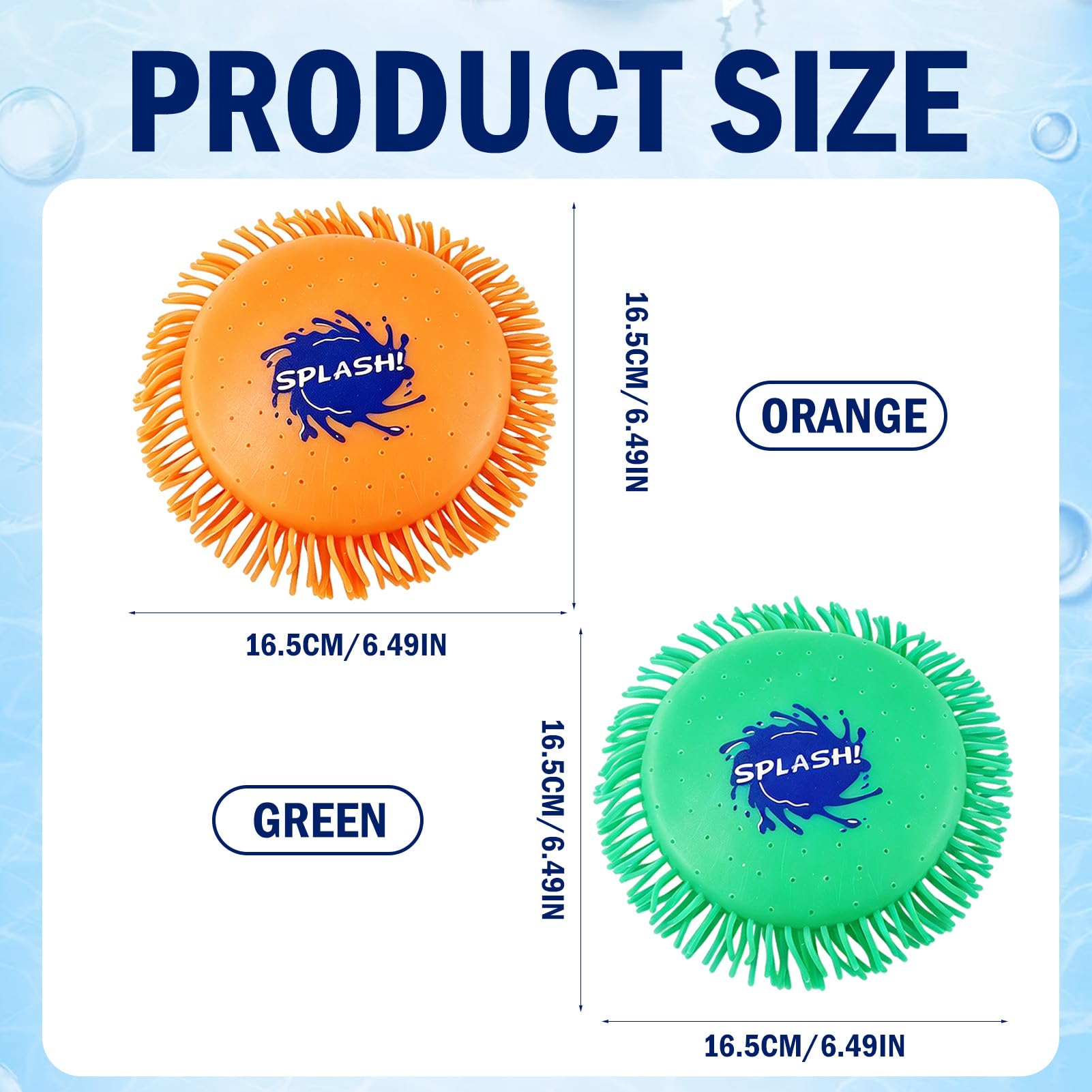 Giocattolo Frisbee Acqua, Disco da lancio in schiuma e silicone, Gioco acquatico in colori vivaci, Divertimento Estivo