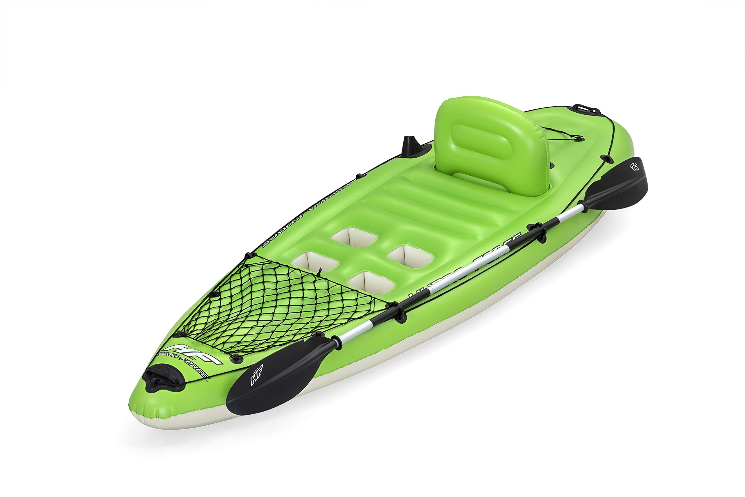 Bestway Hydro-Force Kayak Inflable Koracle Barco de Pesca con Bomba, Paleta y Bolsa