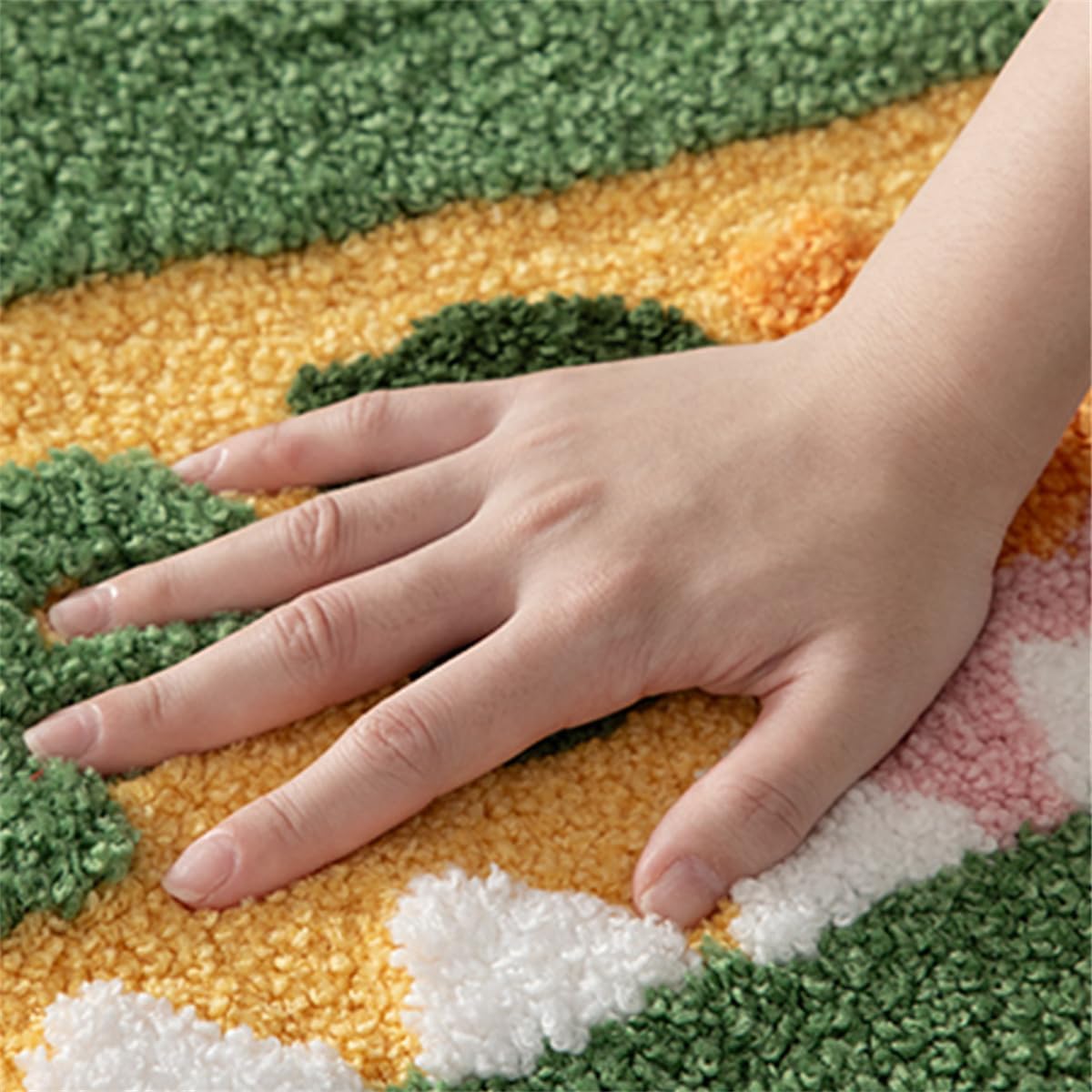 Ankah Animal Bath Mat, Cute Cartoon Bathroom Rug, Comfort Rug, Extra Absorbent Soft, Quickly Dry, Machine Washable Bath Rug Carpet for Toilet Bathtub Kitchen, 19.7" x 31.5", Crocodile