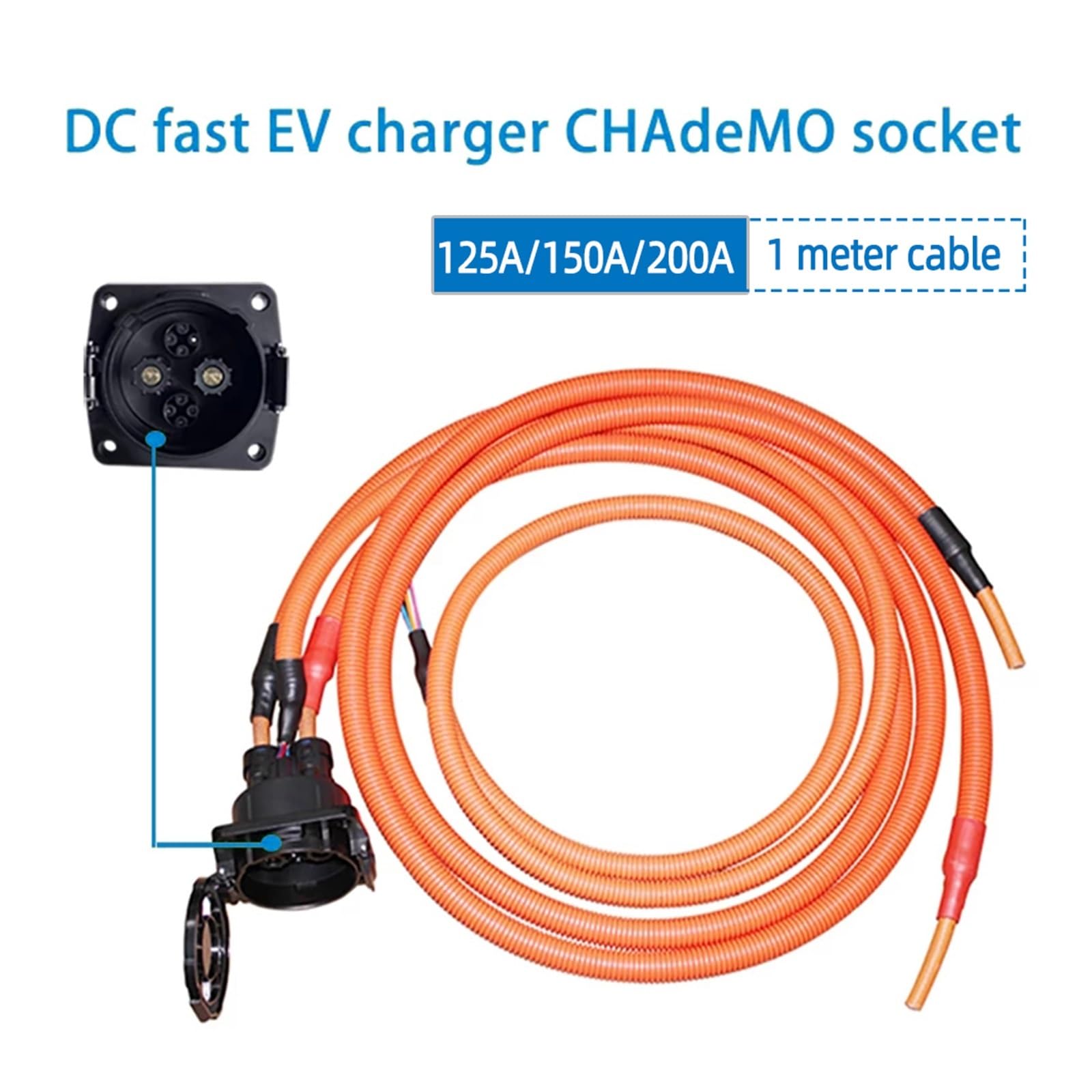 Amazon | 車用充電ソケット ソケットインレット 125A 高速EV充電器