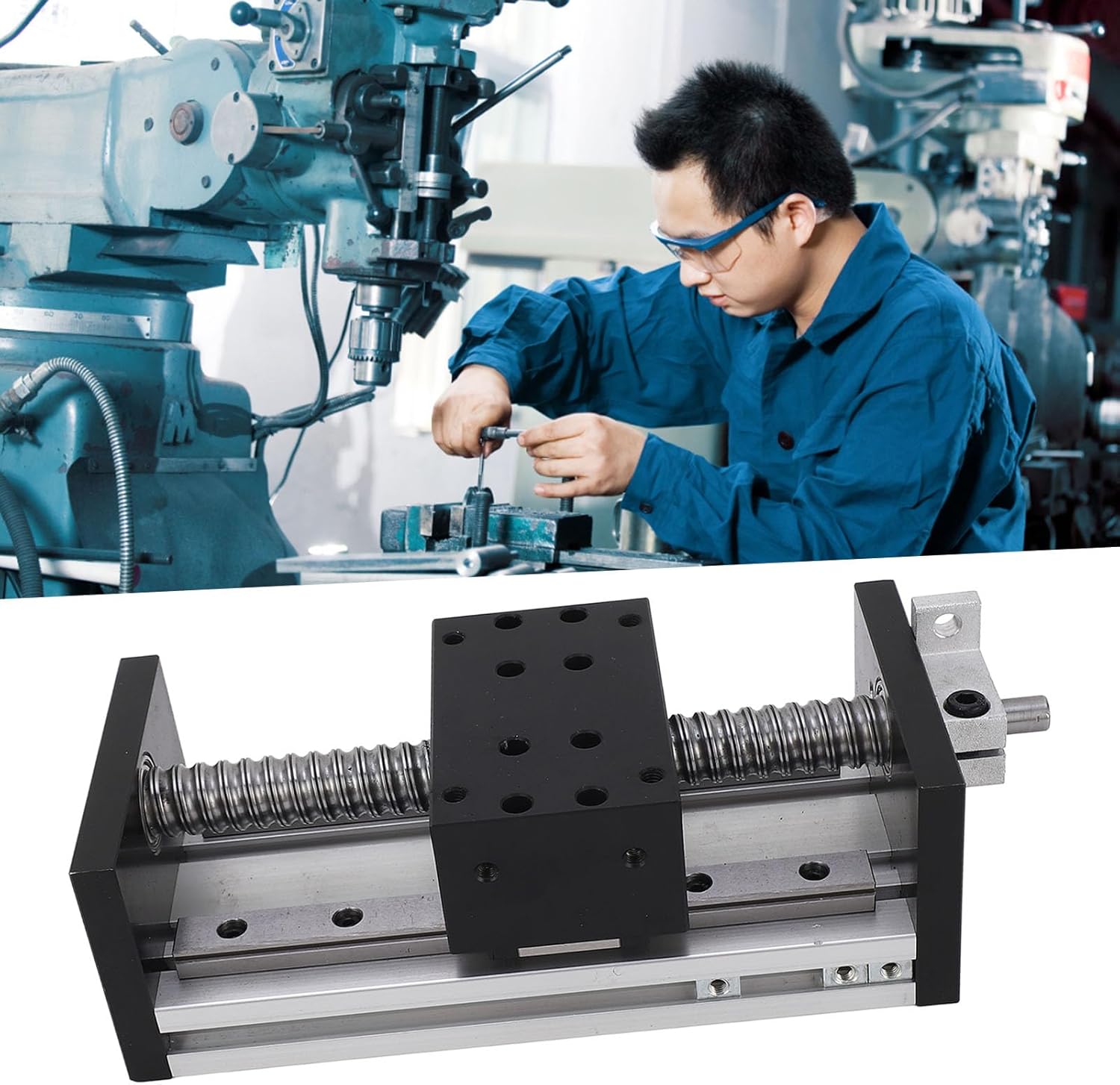 Linear Motion Actuators X, Linear Motion Actuator, Hand Wheel Linear Actuator CNC Linear Stage Motion Rail Actuator Linear Motion Actuator Y Z Axis Aluminum