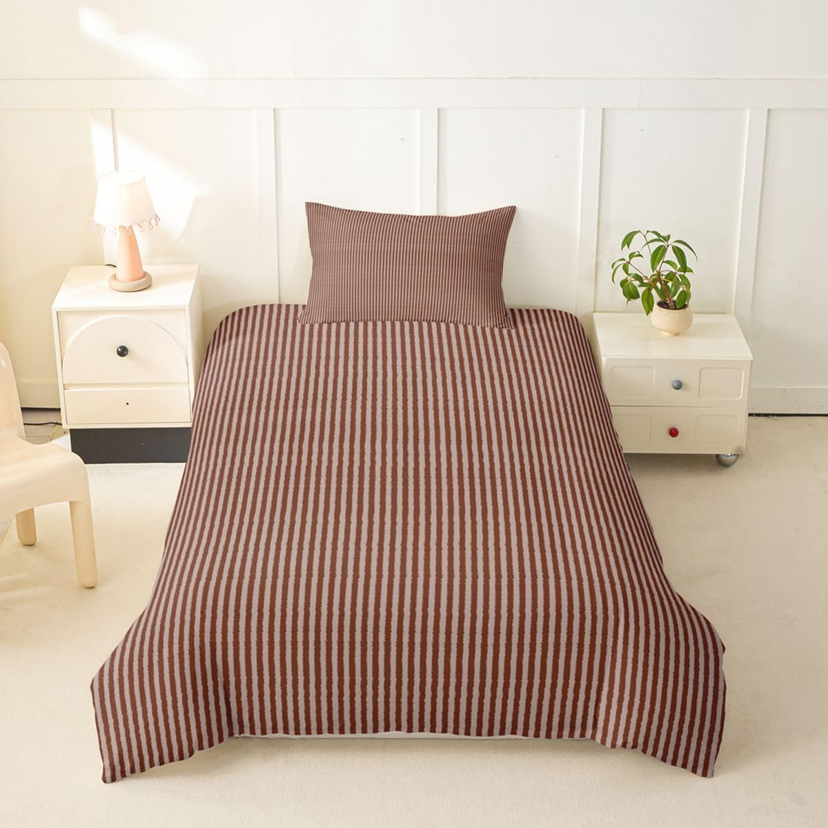 Feelyou Brown Duvet Cover Toddler Size