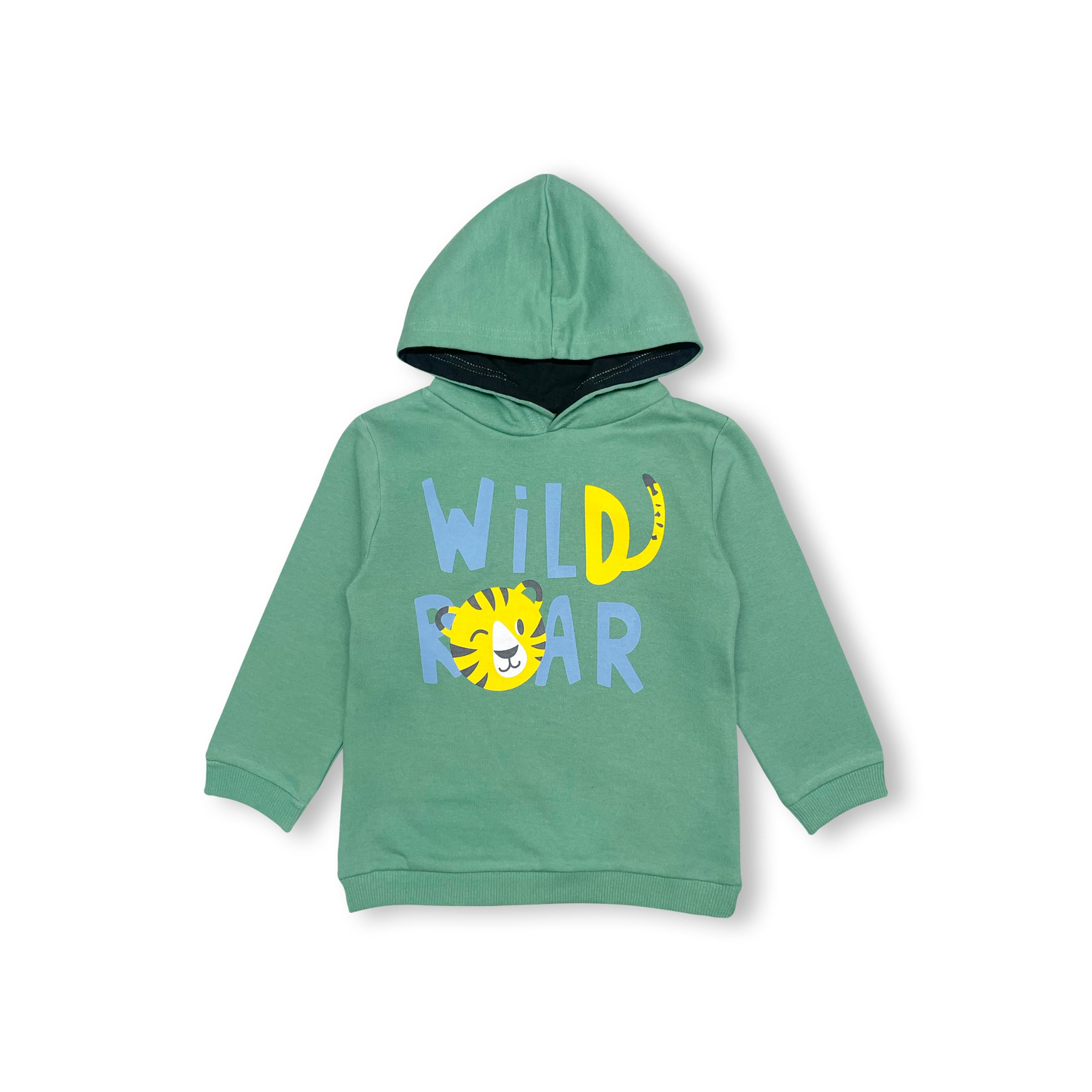 YUV Baby Boys & Girls Cotton Fleece Winter Wear - Pack of 2 Multicolor Hooded Relaxed Fit Sweatshirt (12-18 Months) 1