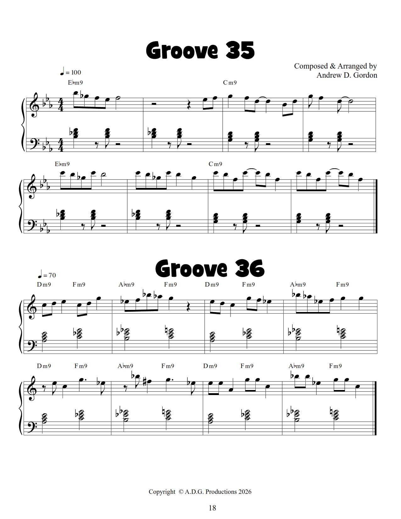 100 Ultimate Soul Funk and R&B Grooves. Solo de Piano. Comprend Enregistrement(s) en ligne