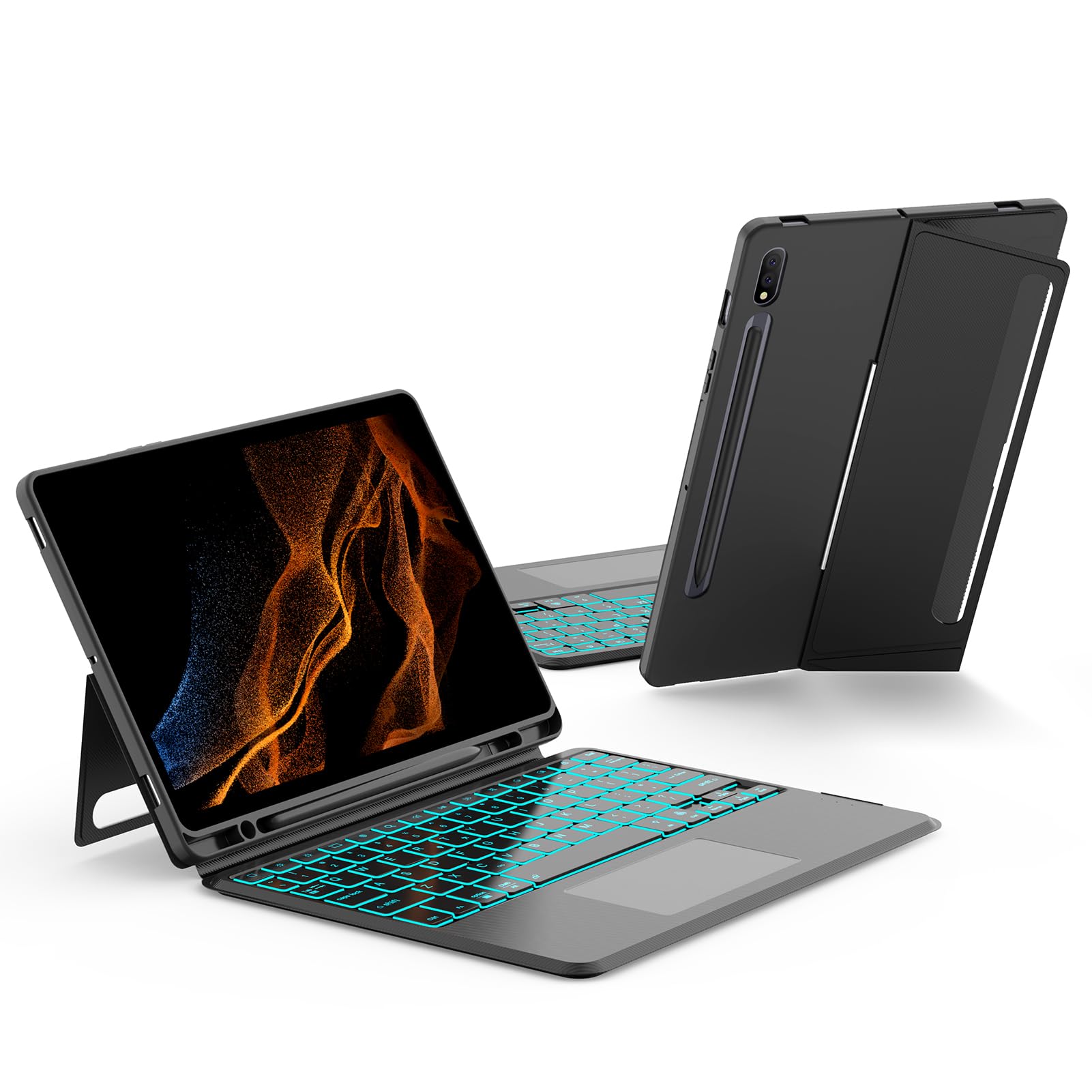 JUQITECH Trackpad Keyboard Case for Samsung-Galaxy-Tab S8 S7 11