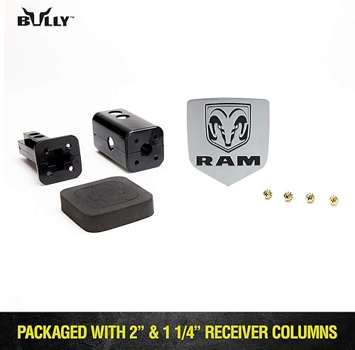 Miniatura 6 de Bully CR-311 - Cubierta de enganche con logotipo de Dodge RAM de metal cromado para camiones de Chevy Chevrolet Ford Toyota GMC Dodge RAM Jeep