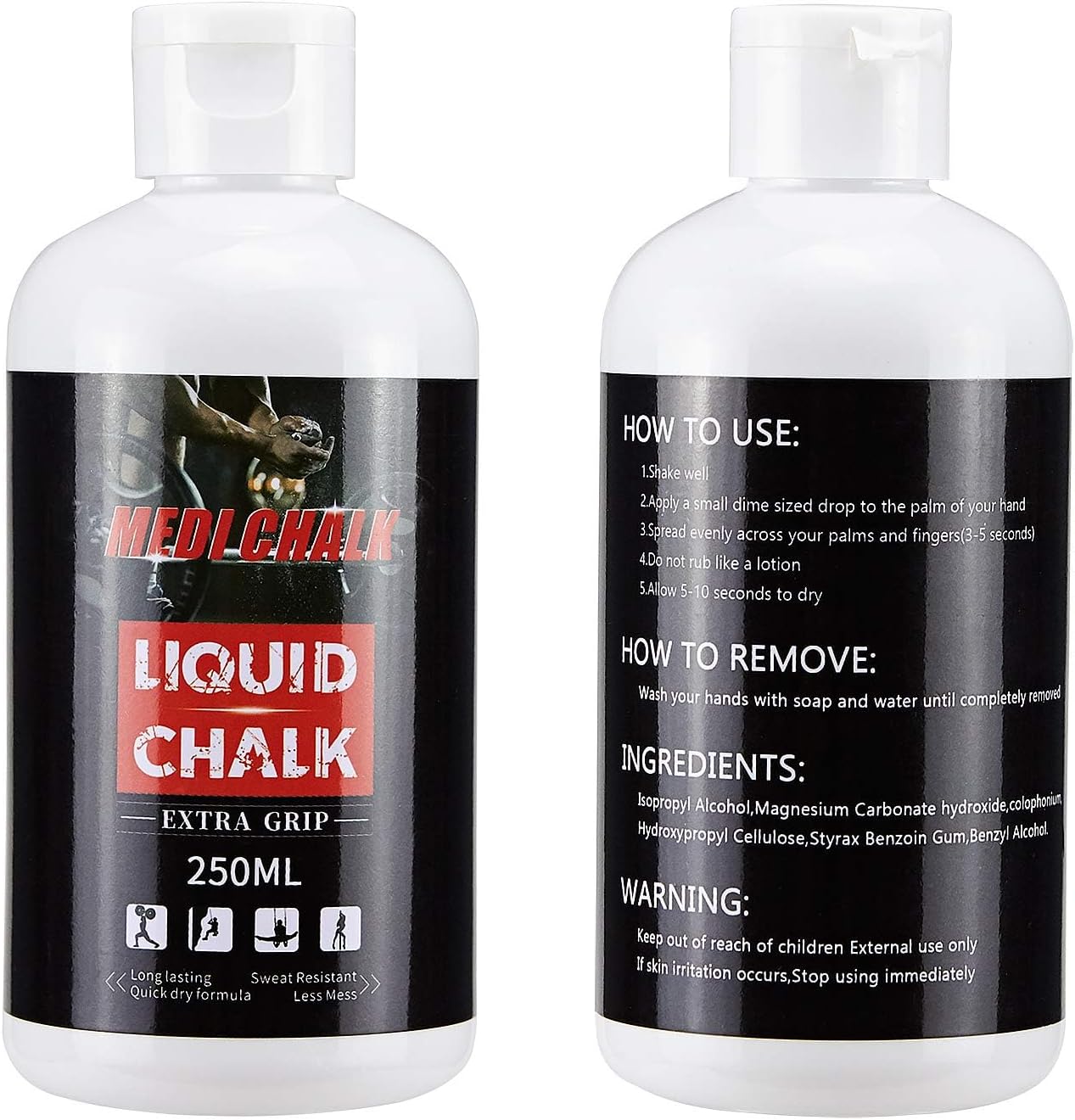 Togear Liquid Chalk MEDICHALK, Sports Chalk, Hand Grip Chalk,Weightlifting Chalk,Gym Chalk,Work Out Chalk for Cross Training, Powerlifting