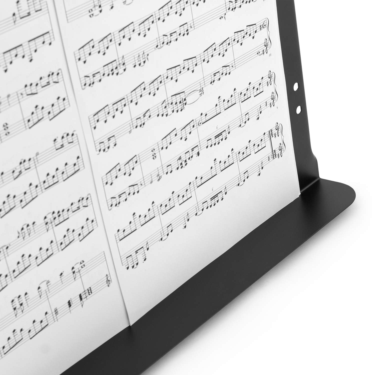 Pupitre De Musique Réglable - Plateau 48,5x33,5 Cm - Hauteur 65-113,5 Cm - Pied Tripode Stable - Noir