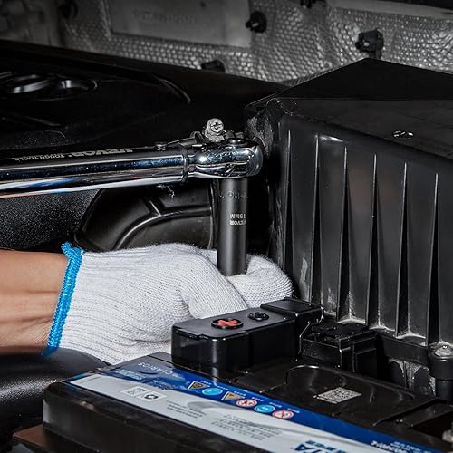 Miniatura 8 de VEVOR Juego de llaves de impacto de 12", 65 piezas SAE 38" a 1-14" y métrico 0.394-0.945 in, acero de aleación Cr-V de 6 puntos para reparación