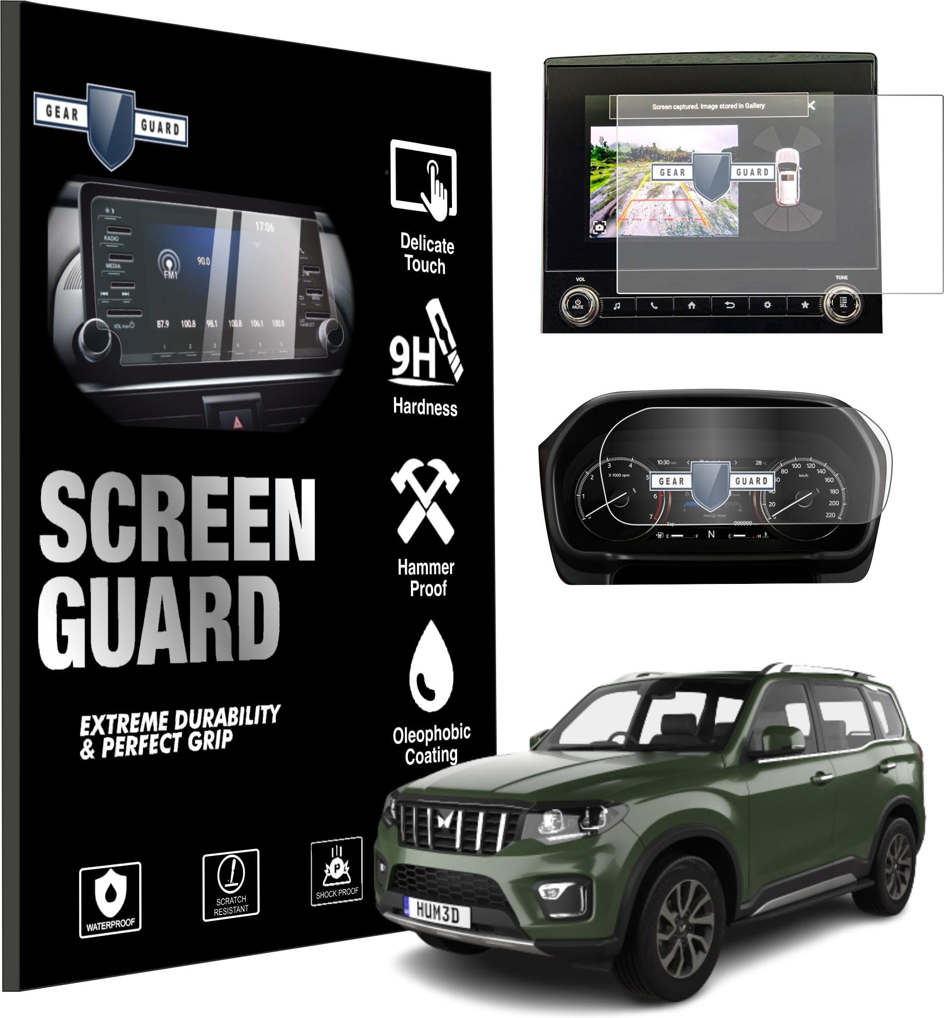 RGY Screen Guard Compatible With Mahindra Scorpio N 2022 Accessories - NZ6, NZ8, NZ8L Infotainment System Protector (Instrument Cluster) (B0CV18BJ7C) Amazon Price History, Amazon Price Tracker