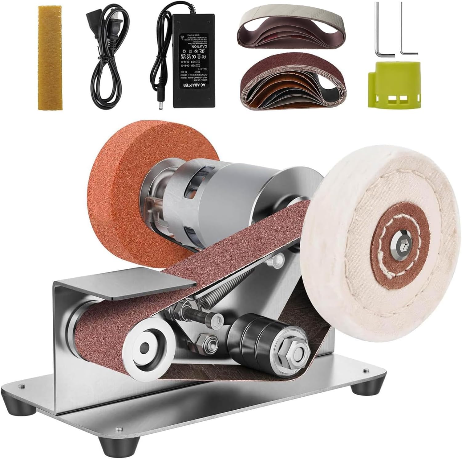 Electric Knife Sharpener, 7 Adjustable Speed Mini Belt Sander, 15 Degree Power Belt Knife Sharpener for Chef and Cutter Enthusiast