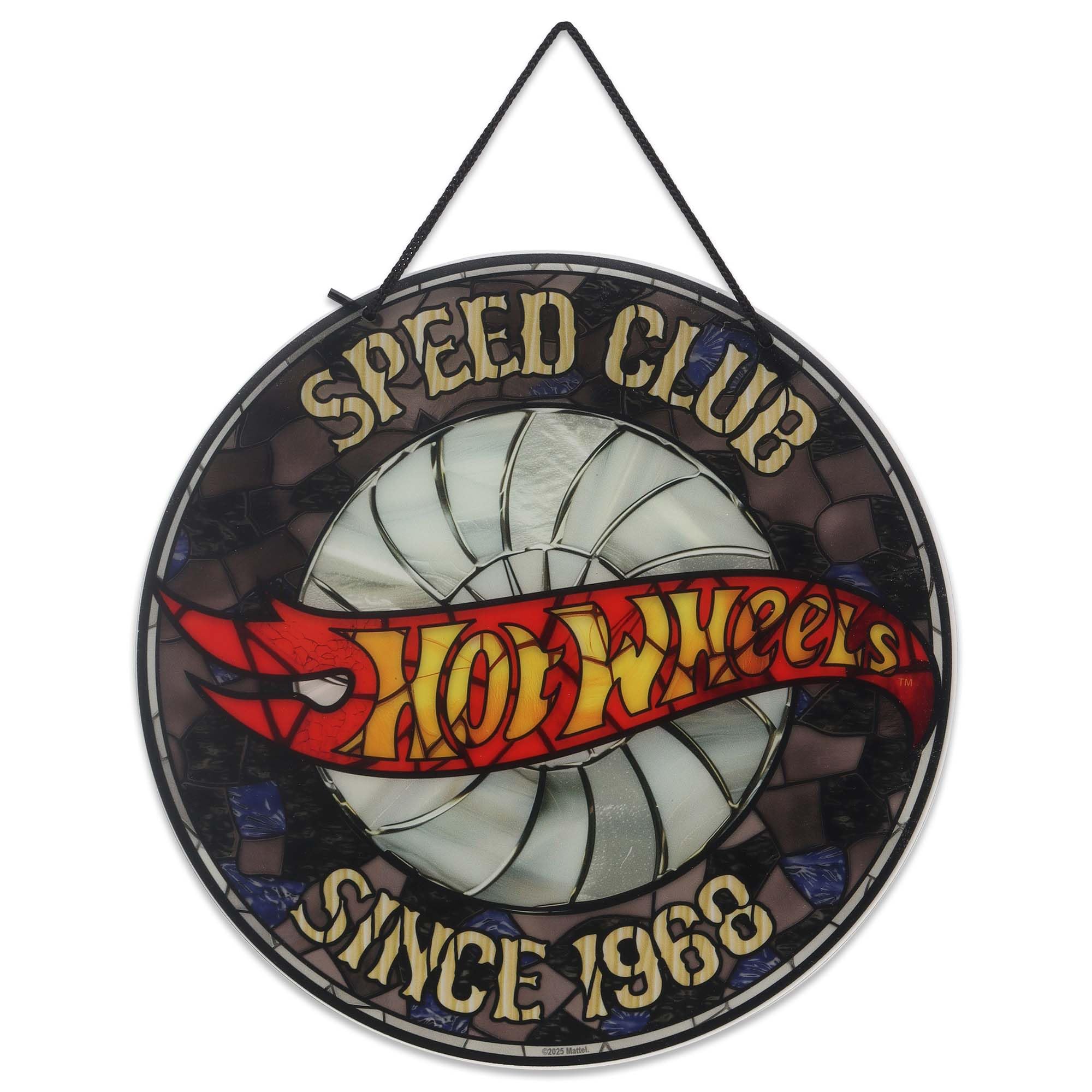 Mattel Hot Wheels Speed Club Hanging Acrylic Wall Decor