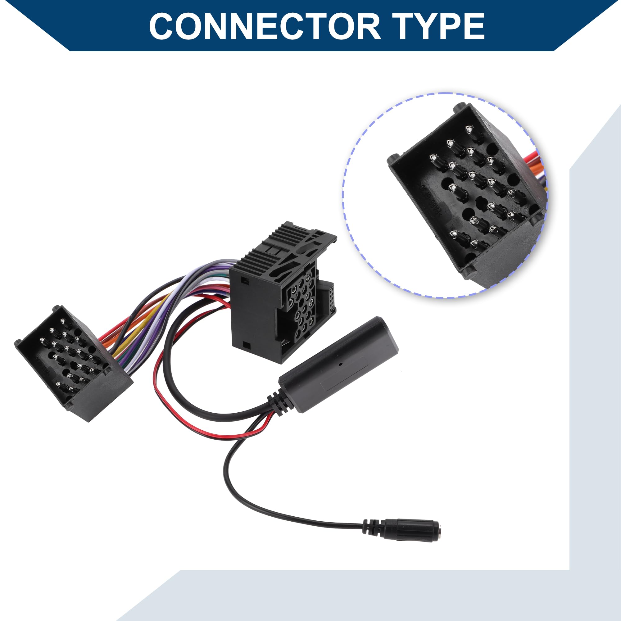 Cablaggio Bluetooth Con Microfono Per BMW E46 Serie 3 - Adattatore AUX Musicale, 11.5 Cm