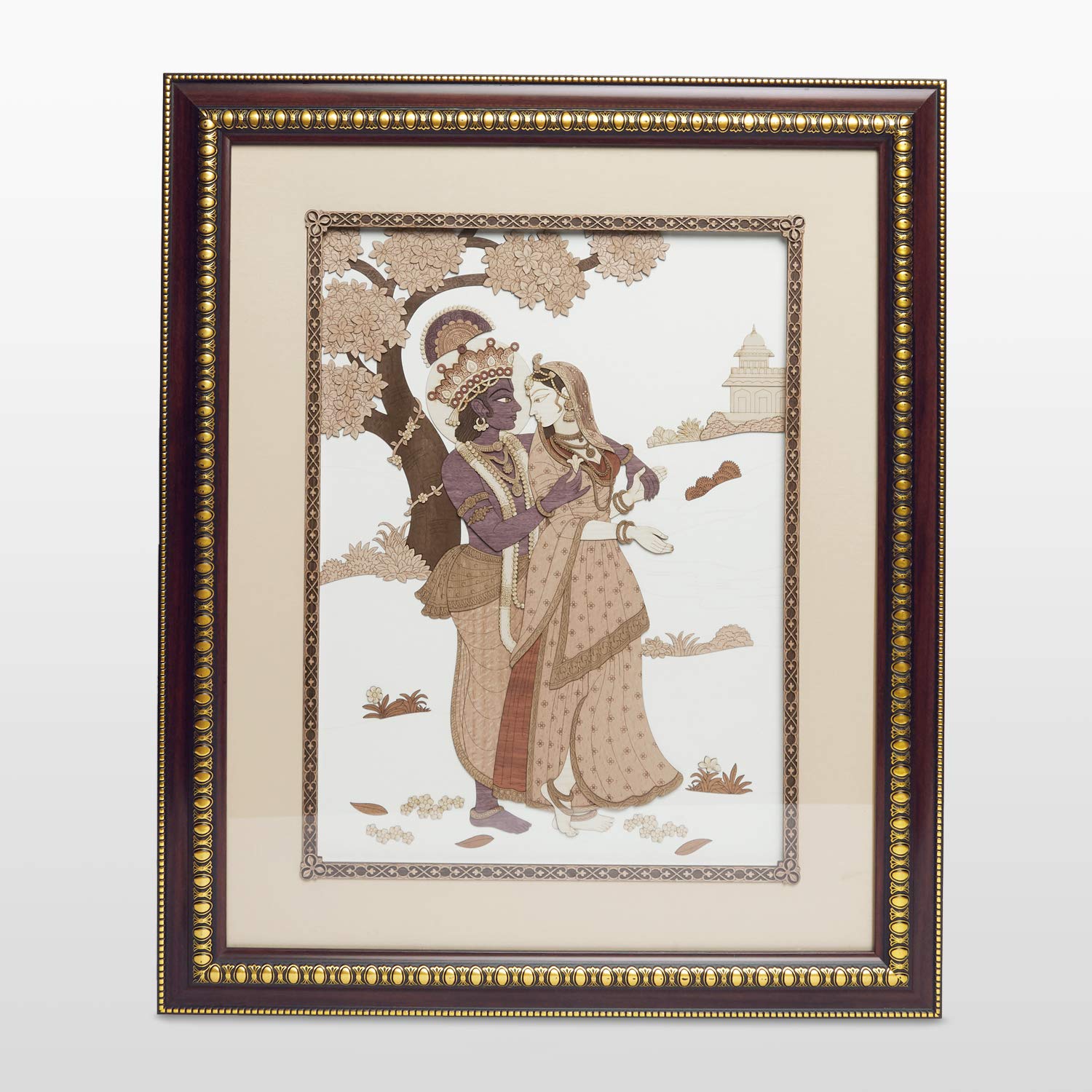The Bombay Store - Radha Mohan Wood Art Frame 20 in x 24 in