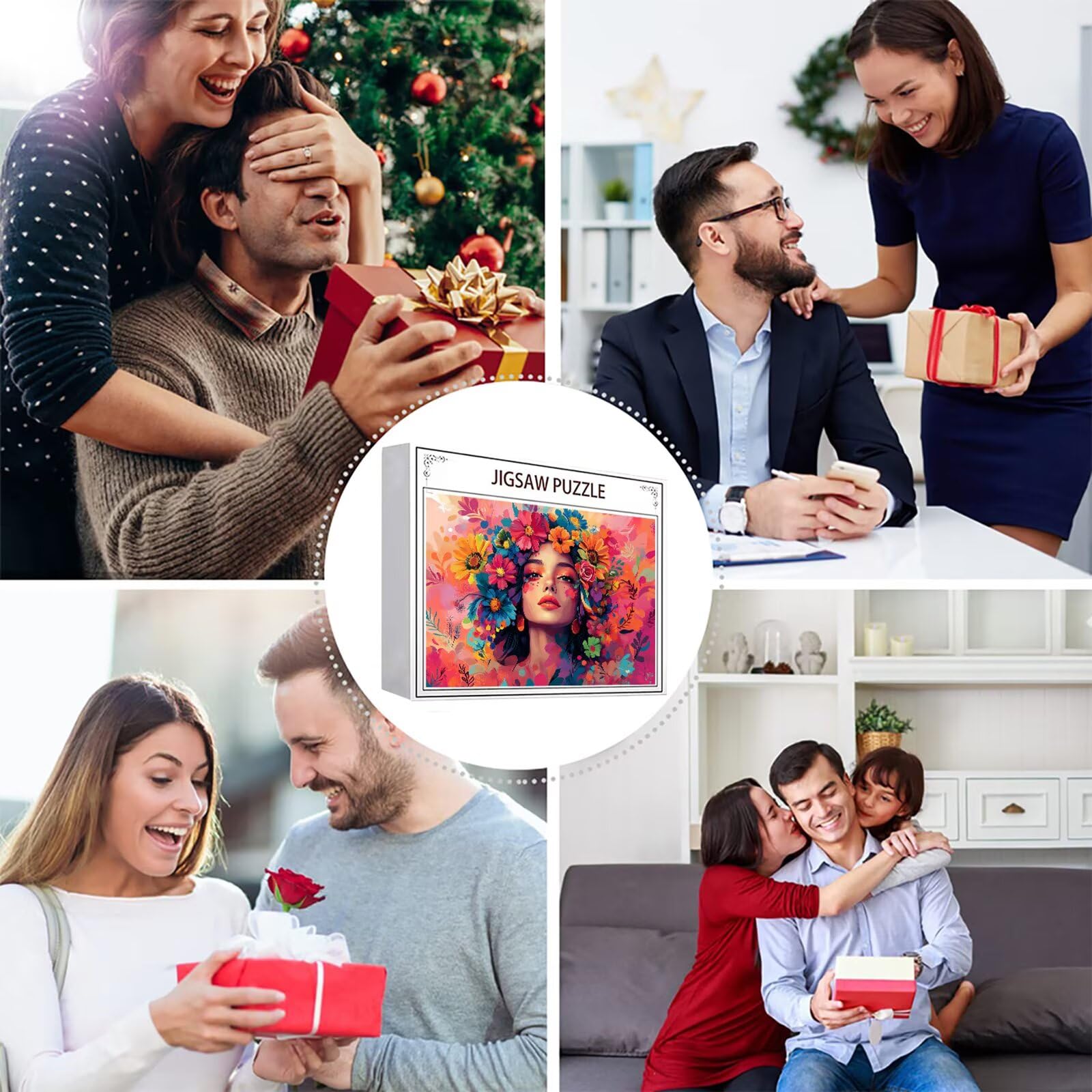 Puzzle 2000 elementów dla kobiet dorosłych kwiaty 100 x 70 cm unikalne rzemiosło klasyczne drewniane układanka 3D do rodzinnych gier aktywnych, układanka do samodzielnego wykonania nawet do dekoracji