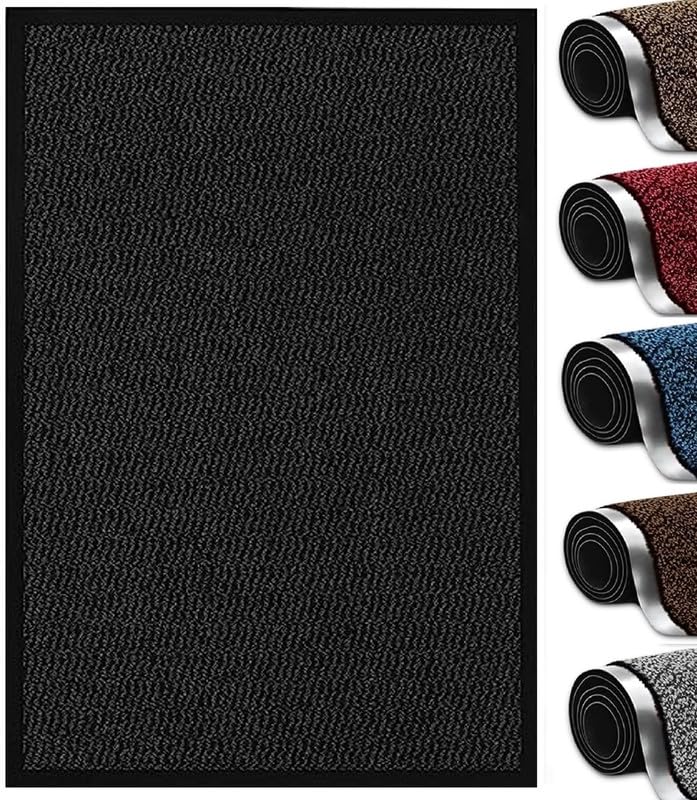 Abaseen Dirt Trapper Door Matts Indoor | Non Slip Rubber Backed Door Mats Outdoor | Heavy Duty Super Absorbent Doormats | Kitchen Mat | Floor Mat | Small, Medium, Large, Extra Large Washable Door Mat