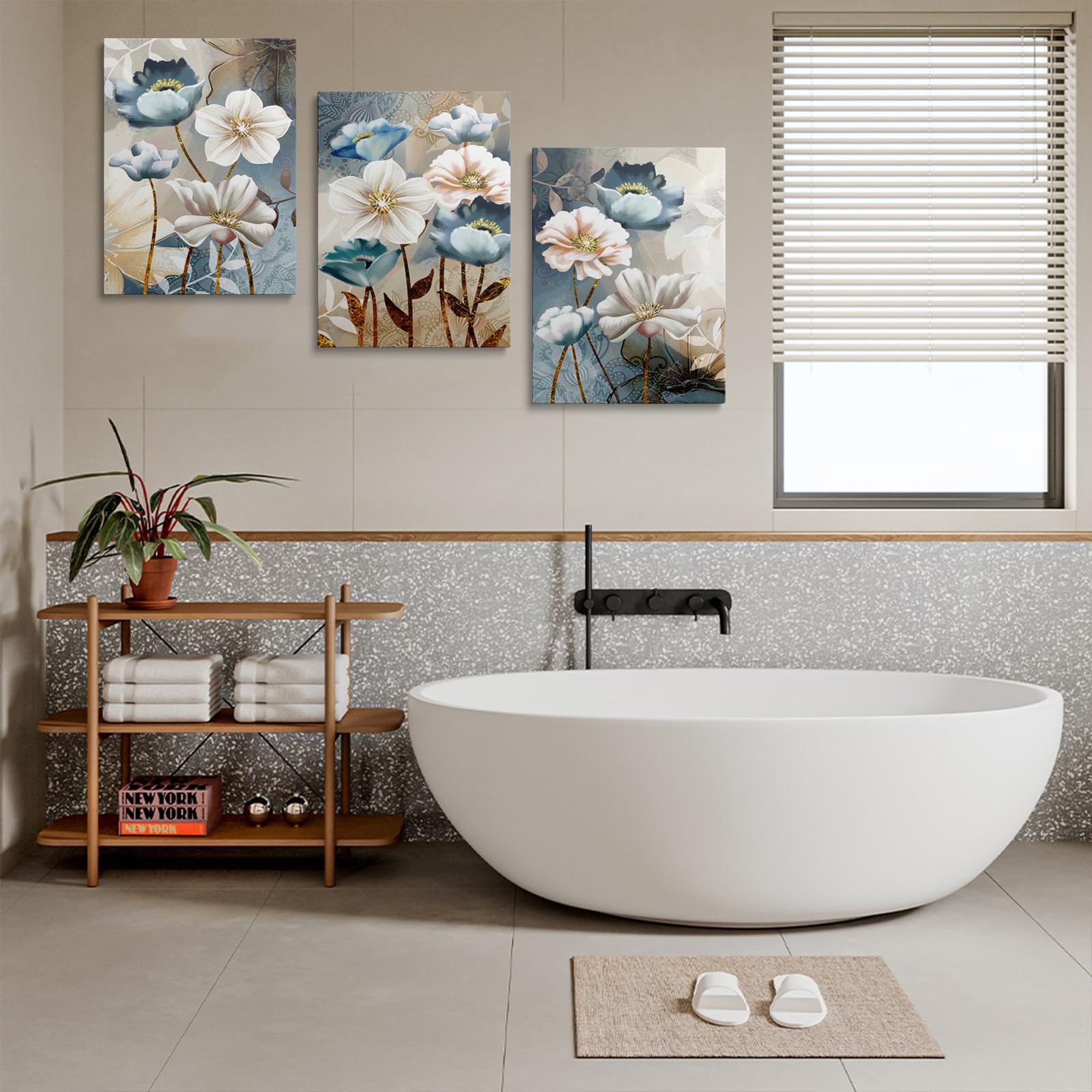 prinfantasy Posters & Prints Pictures for Bedroom Walls Canvas Personalised Photo Painting for Adults Large Flowers Wall Art Picture Print 0605 - Image 3