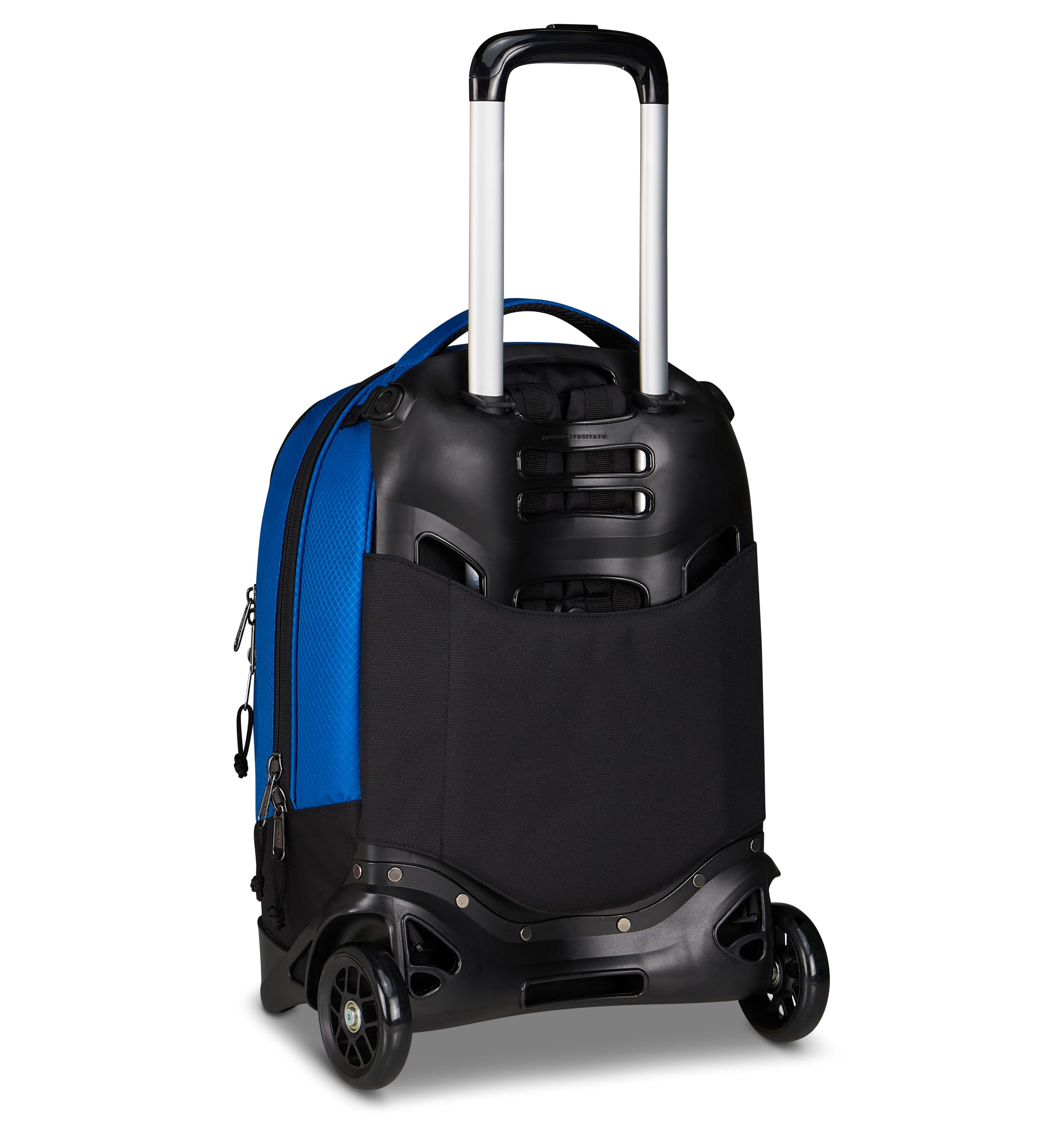 Invicta Trolley Plug Led, Blu, 34 L, Doppio Scomparto, Led frontale incorporato, Cross-over System, Tasca attrezzata, Tasca porta pc, Tasca portaborraccia, Scuola media e superiore, Ragazzo, Ragazza