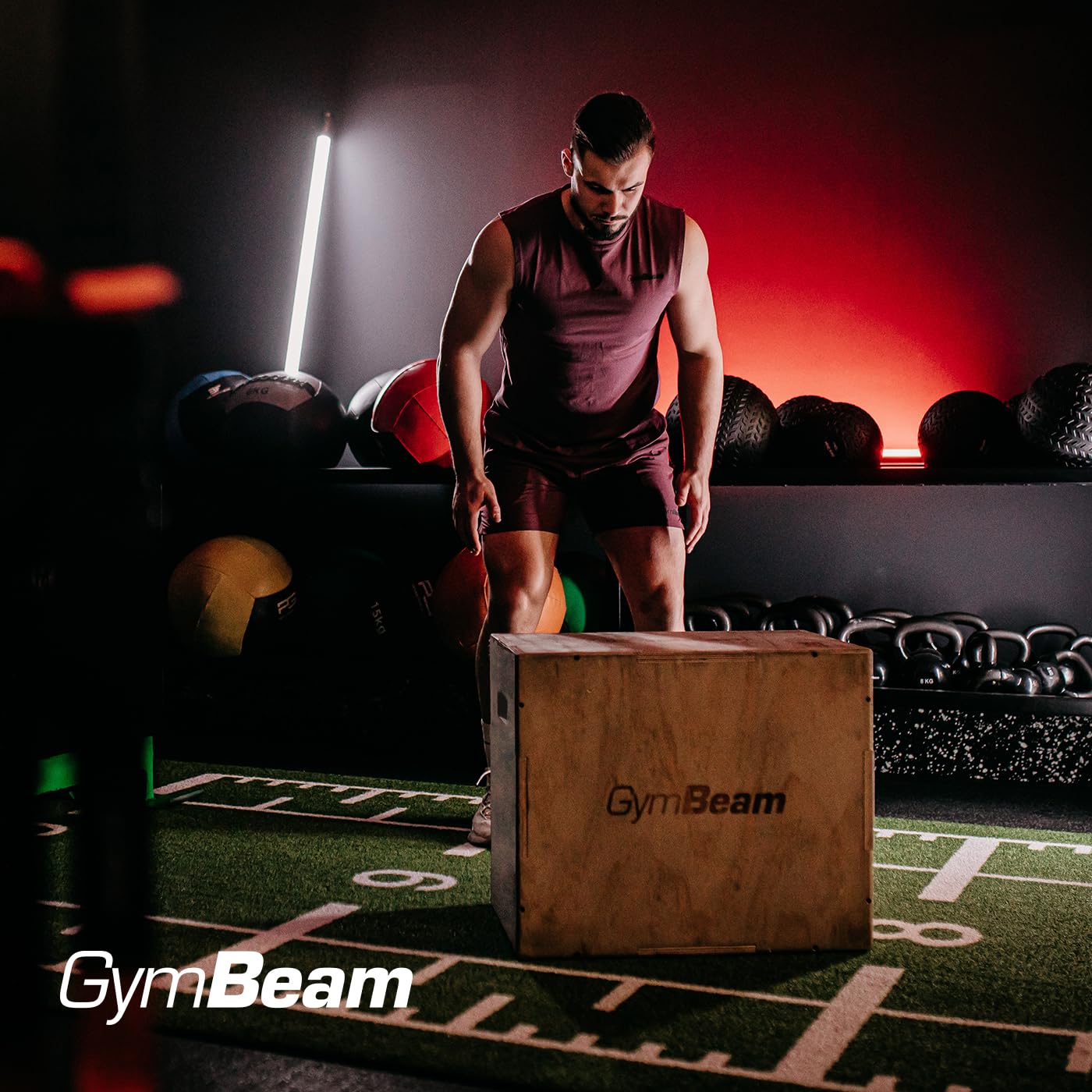 GymBeam Plyo Box 40 x 51 x 61 cm, Scatola Pliometrica in Legno per Palestra