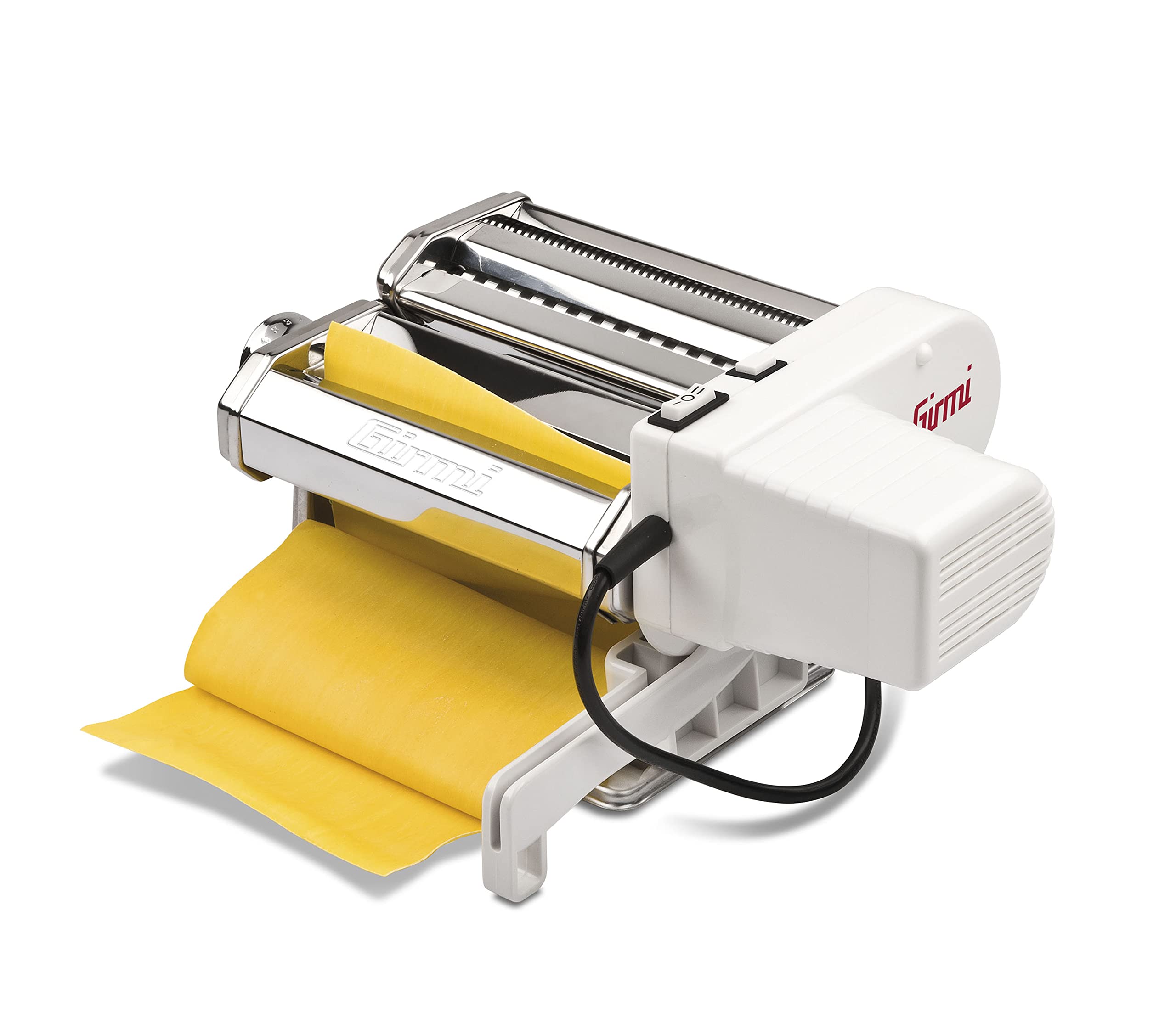 Girmi IM91 Elektrische Nudelmaschine 90 W 5 Pastaformen 2 Geschwindigkeitsstufen Pulse-Funktion Edelstahlgehäuse