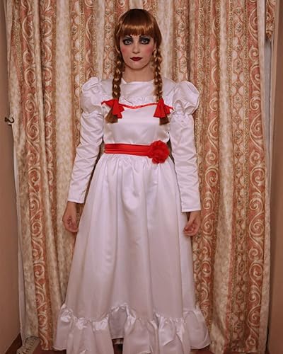 Miniatura 3 de Nuoqi Disfraz de Halloween de película de terror para mujer, vestido de terror para adultos