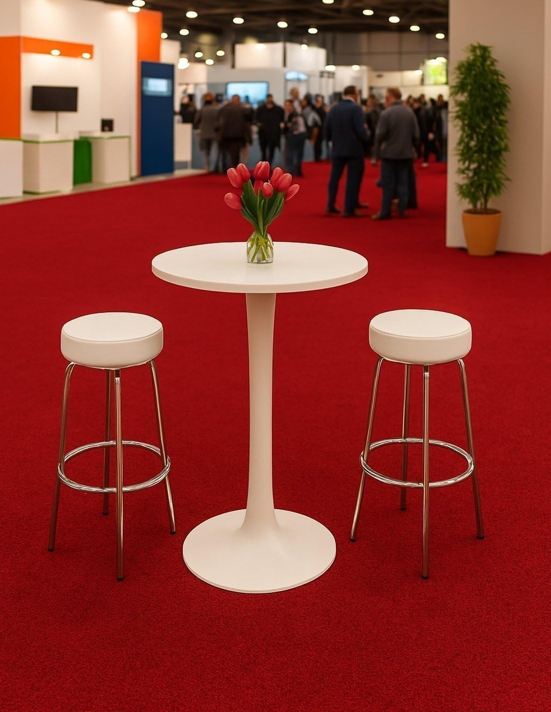 Jardin202 - Césped Artificial ColorPlus 10mm - Rollos | Alta Densidad | Césped para Eventos y Decoración | 2 x 4 Metros : 8 m2 (Roja)
