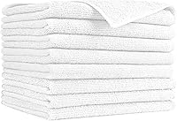 Vista 37 de AIDEA - Paño de limpieza de microfibra sin bordes, paño para quitar el polvo, paño para lavar el automóvil, Blanco