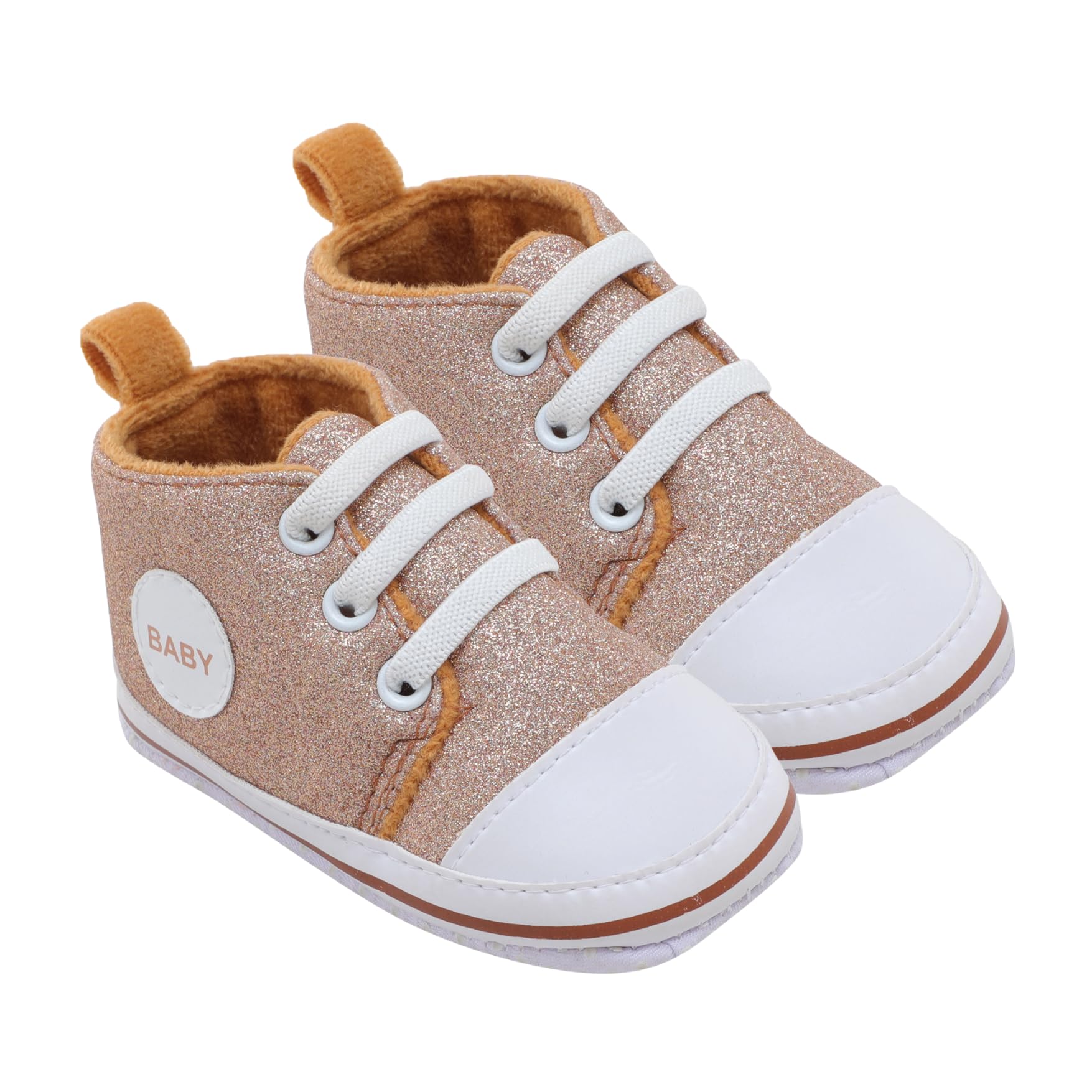Stylish Party Shoes for Baby Girls 9-12 Months | Sparkling Glitter Slip on Booties with Memory Foam Insole | 100% Cotton Lining & Anti-Slip Sole | Perfect for Parties, Weddings, Celebrations, Birthdays, Photoshoots & More-image-31