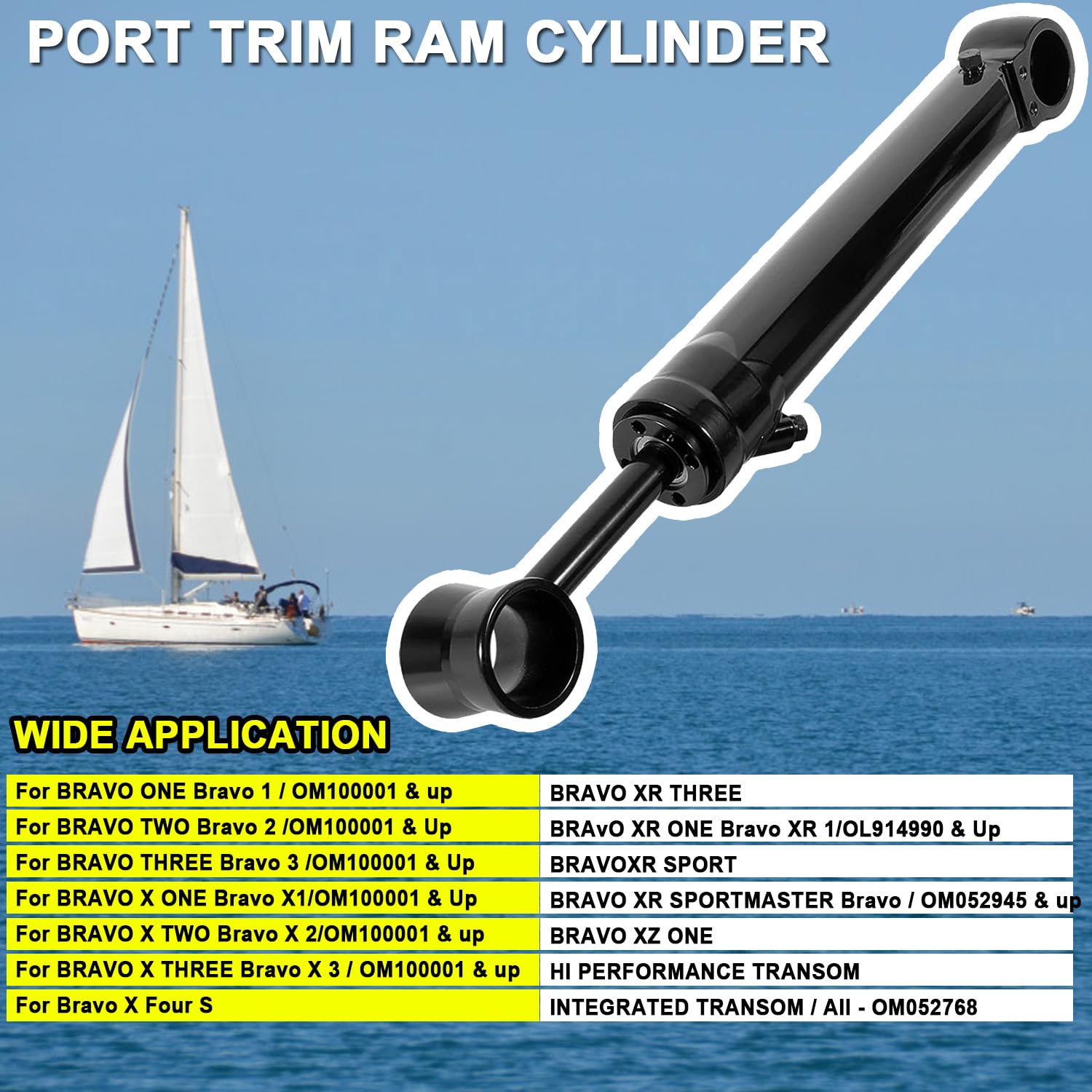 Amazon.com: Port Trim Ram Cylinder-Power Trim Fits for all