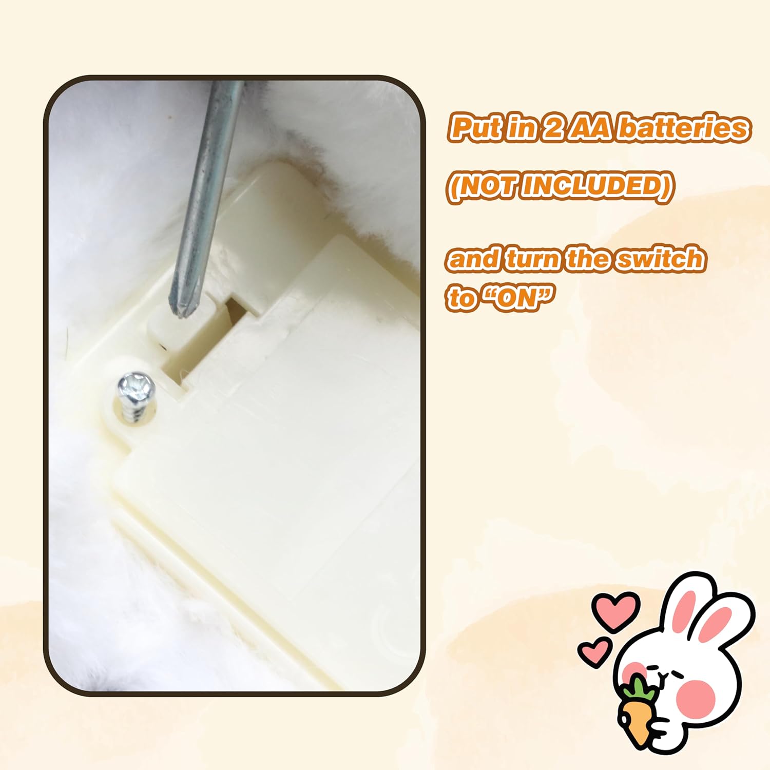 Easfan Hopping Bunny Plush Jumping Spotted Pink Rabbit with Hat Ears Nose Moving Christmas Plush Toy Interactive Toy Electric for Toddlers Kids,7" - Image 6