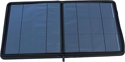 Miniatura 3 de WINTRA Carpeta de tarjetas azules de 12 bolsillos, álbum de coleccionistas de tarjetas coleccionables de carga lateral, tarjetero premium con 720