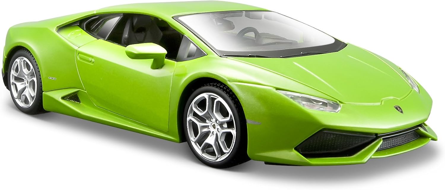 Maisto 1:24 Scale Lamborghini Huracan Diecast Vehicle (Colors May Vary), Assorted,Yellow,Green