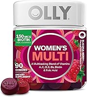 Vista 14 de OLLY - Goma multivitamínica para mujer, salud general y apoyo inmunológico, vitaminas A, D, C, E, biotina, ácido fólico, vitamina masticable