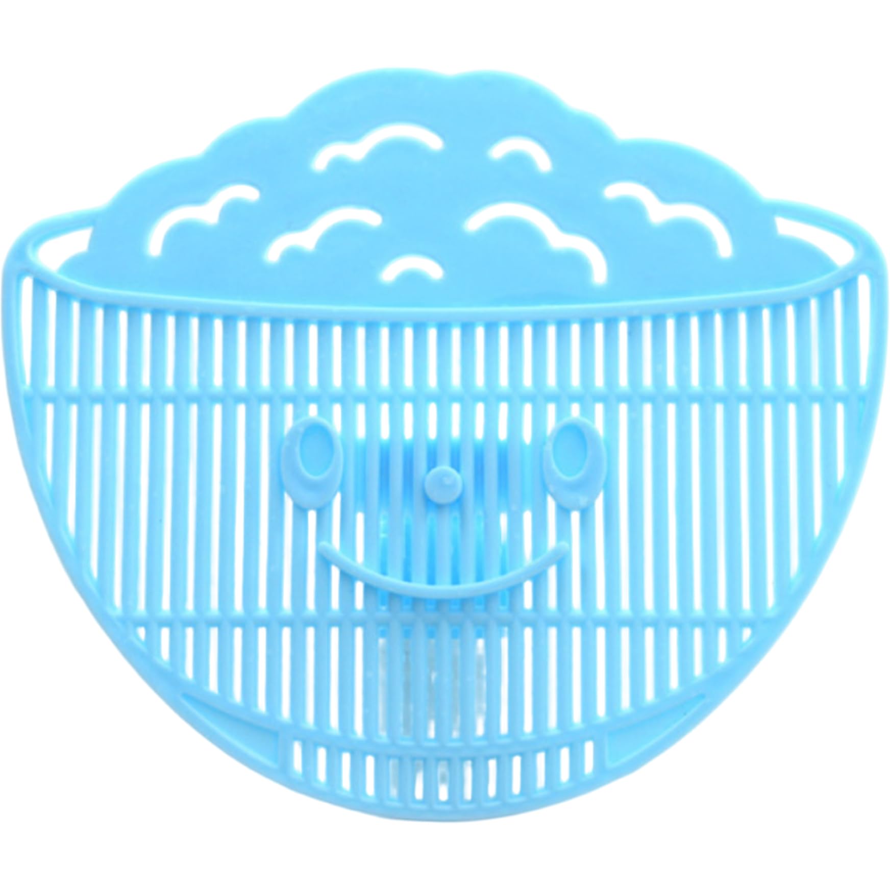 AwnsIMfreien Clip on Strainer 4x5 Inch Food Grade PP Rice in Bowl Clip on Strainer for Pots with Smiling Expression for Rice/Noodle/Fruit/Vegetable Washing, Washer