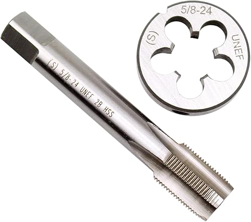 5/8" - 24 UNEF - Juego de troqueles y machos de rosca para mano derecha
