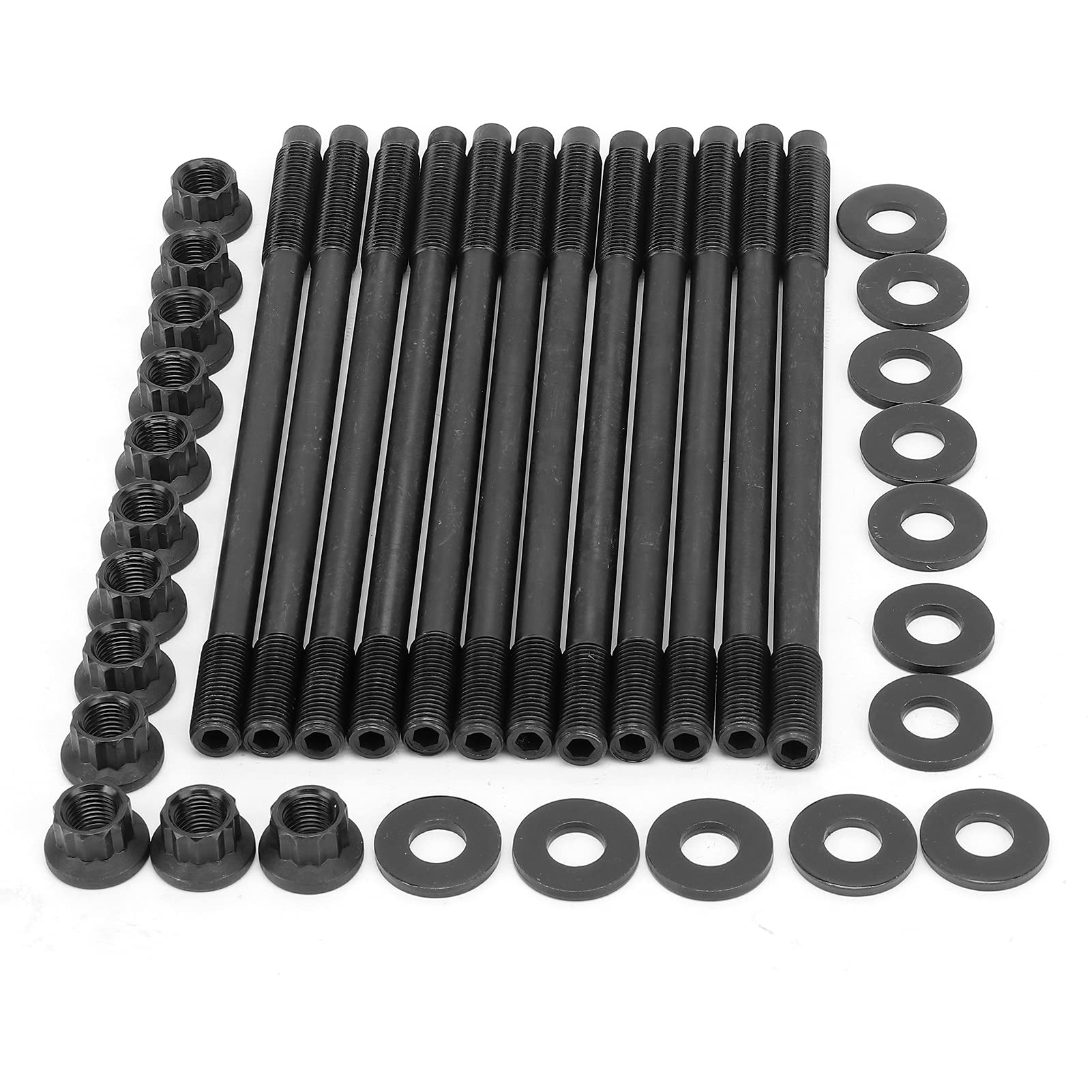 Kit Prigionieri Testata Bulloni Testata Motore Ad Alte Prestazioni Bulloni Resistenti per Modelli EJ20 EJ25 DOHC 2604701 Sostituzione 36PCS Ferro