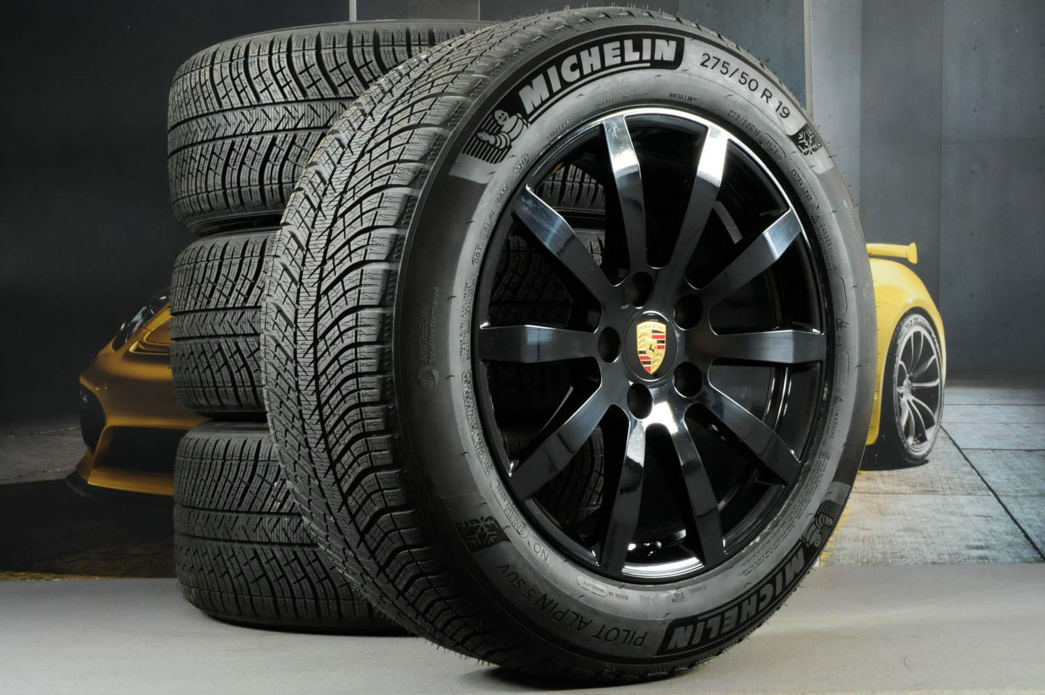 ♻. Porsche Cayenne S E3/9Y0 koła zimowe 19" czarne/zimowe koła czarne