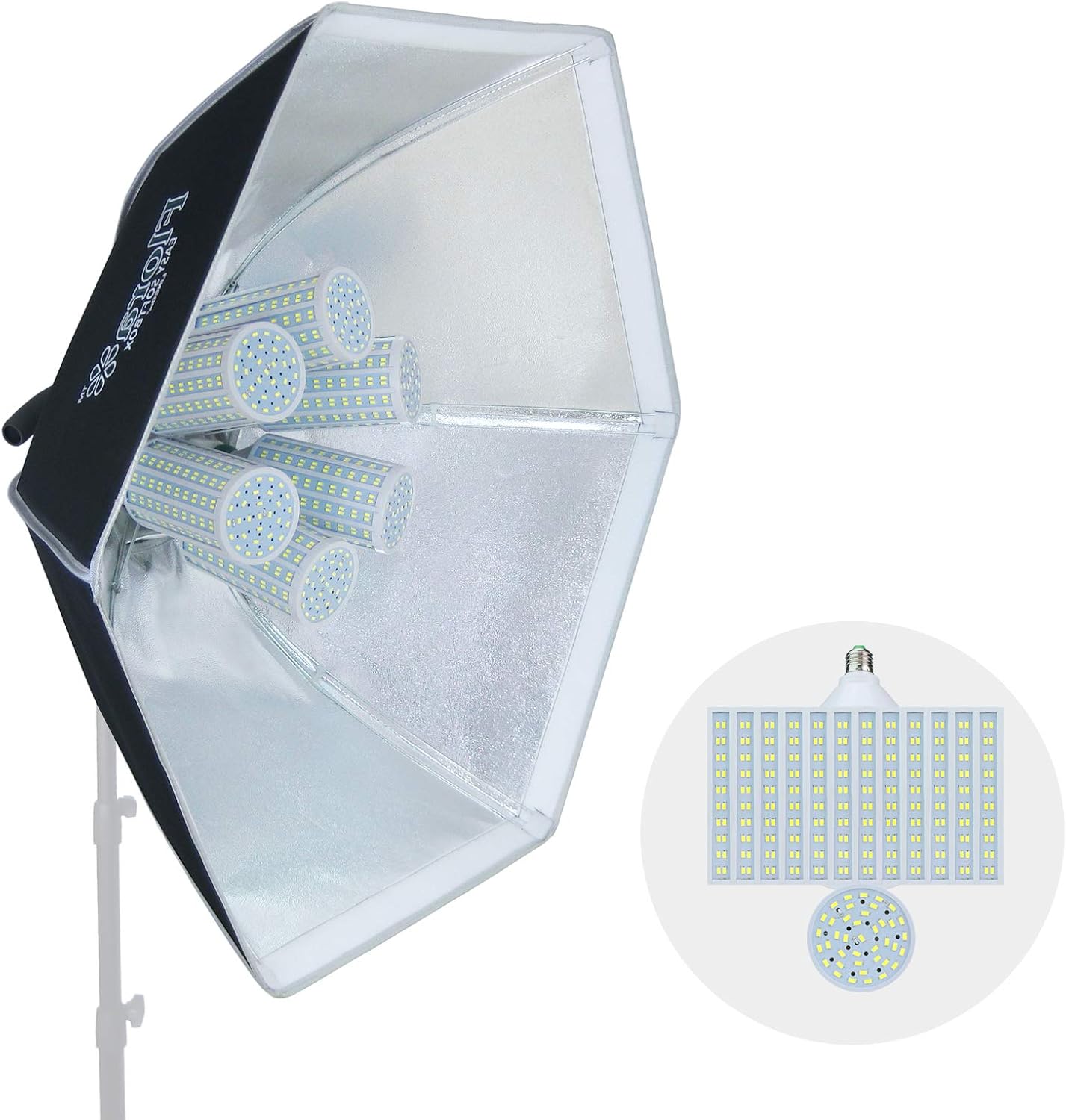 LINCO Lincostore Flora LED 1680 Super Bright Photography Light for Photo,Film,and Video Studio Lighting kit AM181