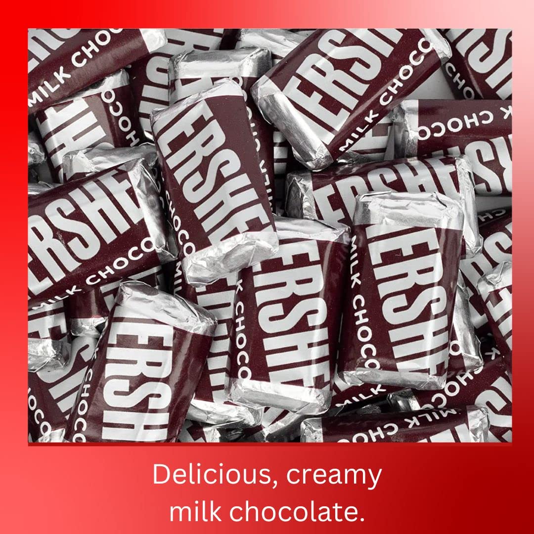 Amazon.com : Hershey's Miniature Milk Chocolate Candy Bars, Bulk,  Individually Wrapped Minis, (3 Lbs.) Perfect for Christmas Gifts &  Stockings, Office Candy Bowls, Movie and Game Nights & More! : Grocery &