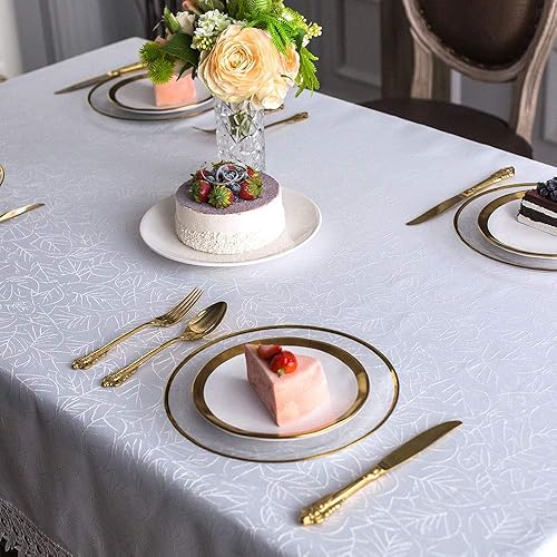 Miniatura 3 de Artable Mantel rectangular otoñal de flores antiguas con encaje de macramé para casa de campo al aire libre, cocina rústica, fiesta de cumpleaños o