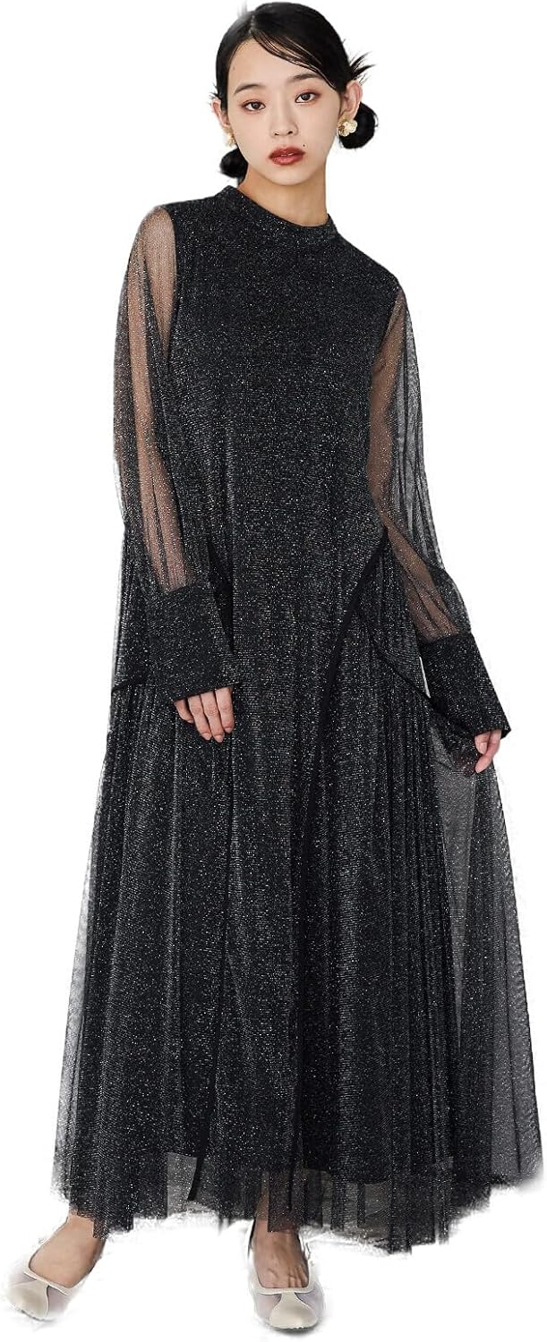 niana] ラメチュールAラインドレス パーティードレス 結婚式