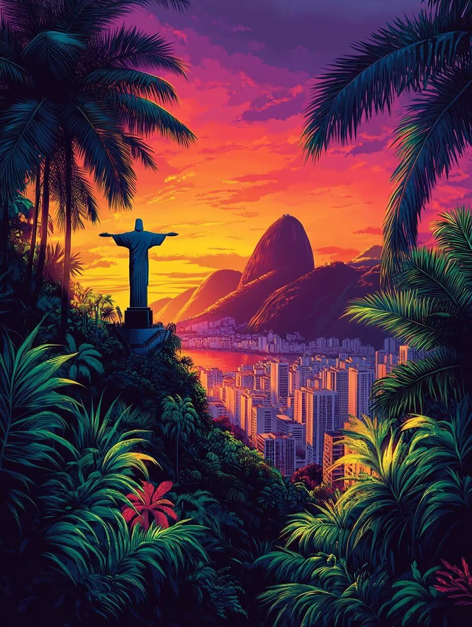 Diamentowy obraz dla dorosłych, Rio De Janeiro, diamentowy obraz, 5D, "zrób to sam", do dekoracji pokoju, salonu, na prezent, 50 x 80 cm, 2-017EV72