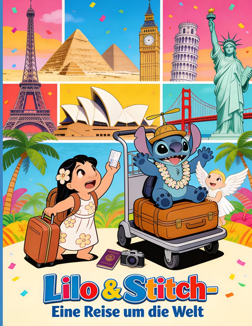 Lilo & Stitch - Eine Reise um die Welt: Ausmalspaß für die ganze Familie, egal ob Groß oder Klein! (ab 6 Jahren)