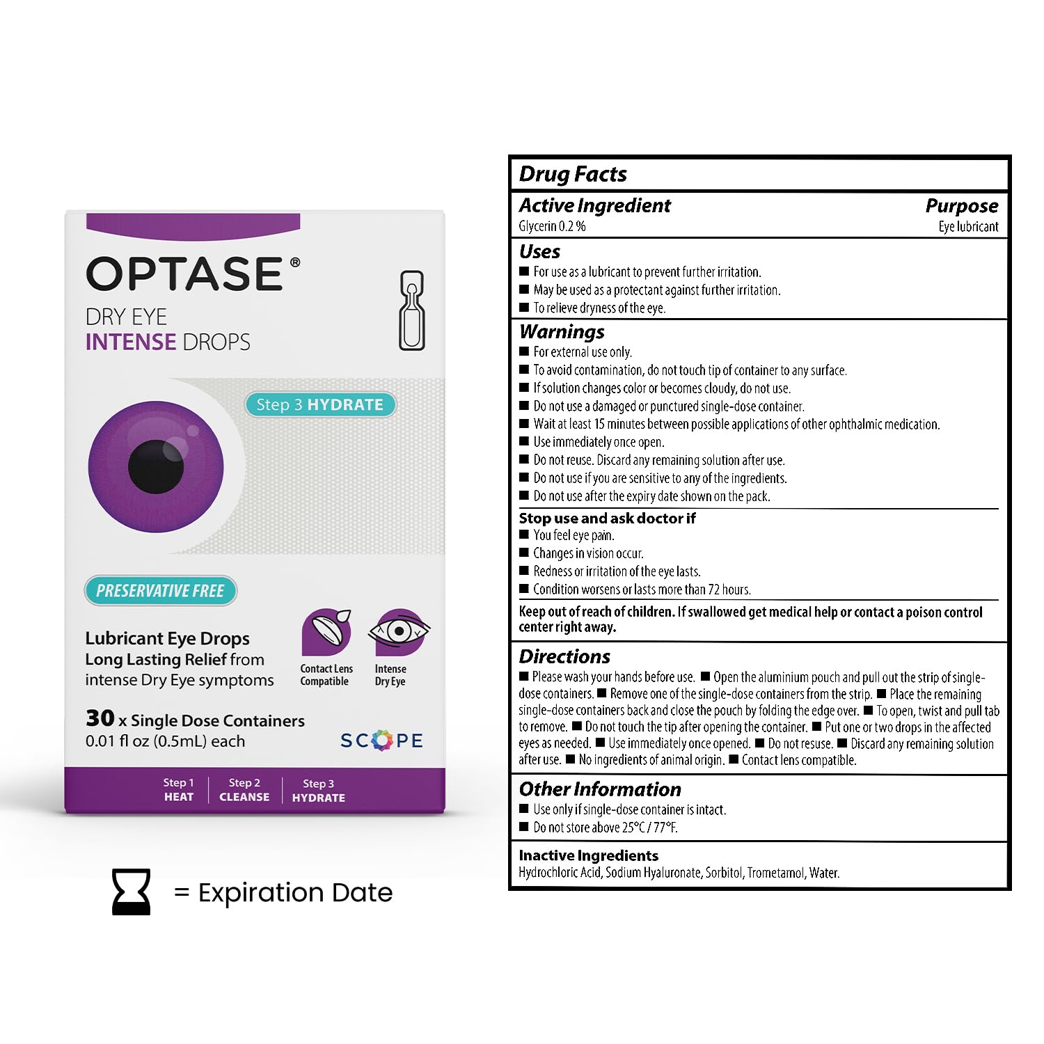 Optase® Dry Eye Intense Drops, 30 Single Dose Vials — Amazon image 2